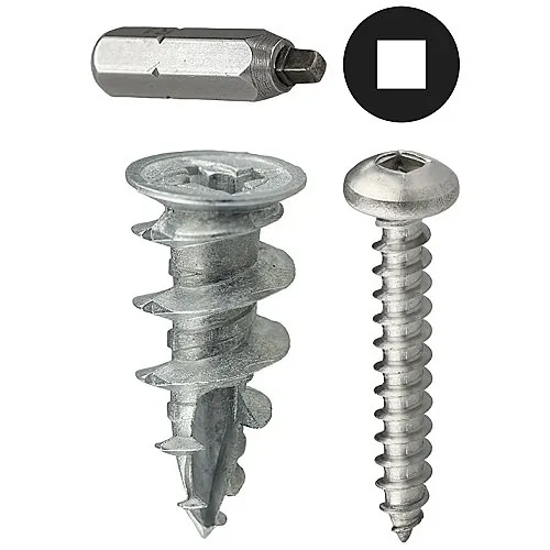 Dottie WDK8SQT Anchor, Close Out #8 Zinc Alloy Walldriller Anchor Kit