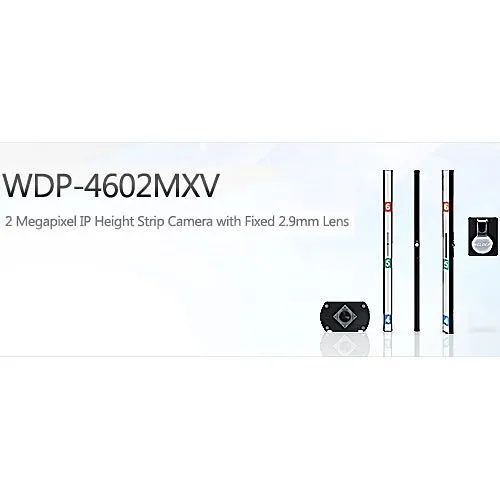 Weldex WDP-4602MXV-SL 2MP Full HD IP Height Strip Camera, 2.9mm Lens, Silver
