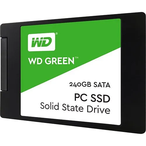 WD WDS240G2G0A 2.5" Internal PC SSD Solid State Drive, SATA III Gb/s, up to 550 MB, 240GB, Green