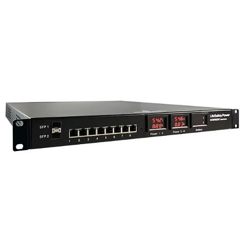 LifeSafety Power BTS500-8R BitStream 8-Port 500W Unmanaged PoE Switch