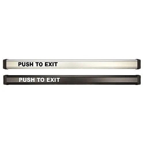 Securitron WEMB-CL-48 Electromechanical Exit Bar, 48", Weatherproof, Clear Anondized