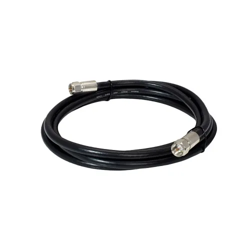 Weltron WF-72-6/U RG-6 F-Type Male to Male Coaxial Cable, 6', Black