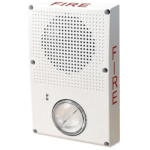 Edwards Signaling WG4WF-SVMHC Genesis WG4 Series Speaker Strobe, White, FIRE Marking, High Candela, White
