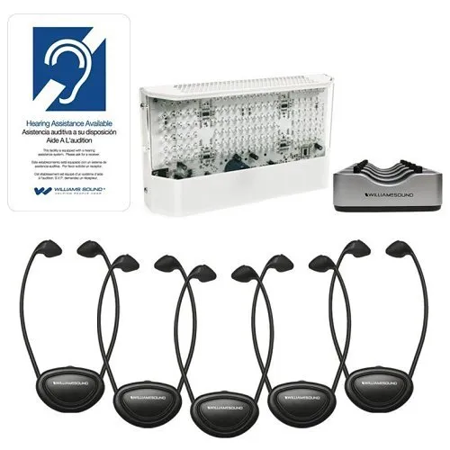 Williams AV WIR SYS 90 ADV 2-Channel Infrared Listening System, White