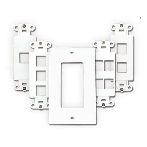 Primex 125-0951-WT Modular Wall Plate Decorative Insert, 1-port, White