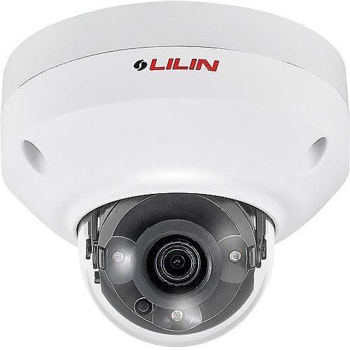 LILIN P5R6352E2 5MP IR Vandal Resistant Dome IP Camera, 2.8mm Fixed Lens, White