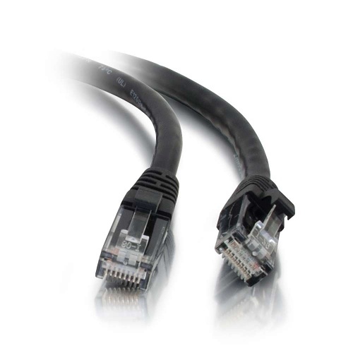 C2G 26969 CAT5(e) Snagless UTP Ethernet Network Patch Cable, 1' (0.3m), Black