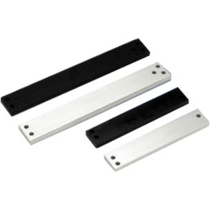 Securitron ASB-62CL 8" Aluminum Shim Bracket for Aluminum Doors M62, Clear