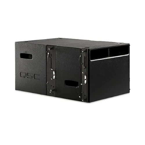 QSC WL212-SW-BK Subwoofer, Ultra Compact Dual 12" 300mm Bandpass, Black
