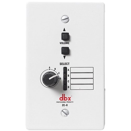 dbx DBXZC8V dbx ZC8 Source Selector and Volume Control for ZonePRO