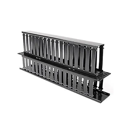 HellermannTyton WMB2H Wire Manager, Horizontal, 2-Slot, 2U, Rack Enclosure