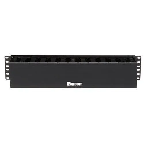 Panduit WMPF1E Horizontal Wired Manager Front 2U with Cover, Horizontal Wired Manager Front Only RU