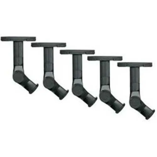 Sanus WMS5B Sanus WMS5-B Wall or Ceiling Speaker Mounts, 5-Pack, Black