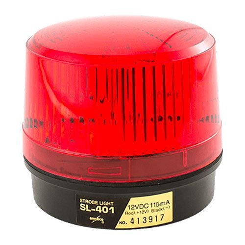 Potter SL-401 Series 60,000 Candle Power Output Strobe, Red (4190019)