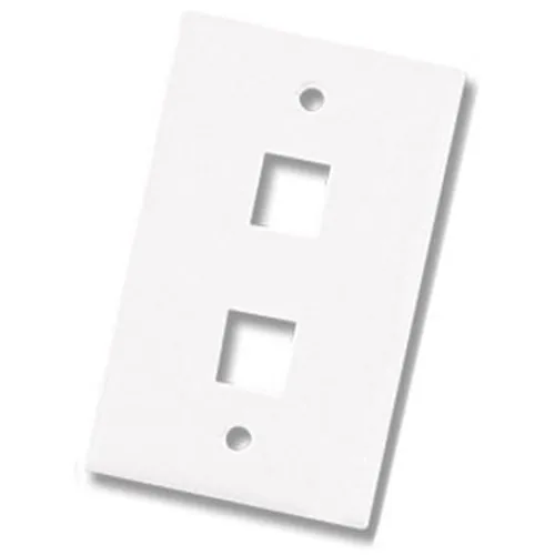 Primex 125-0958-WT Single Gang Wall Plate, Port, White