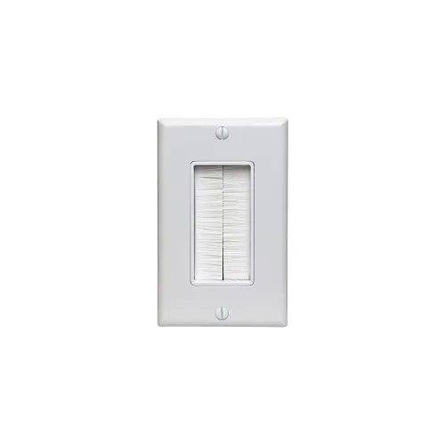Primex 125-0978-WT Wall Plate, Single Gang, Brushed, White