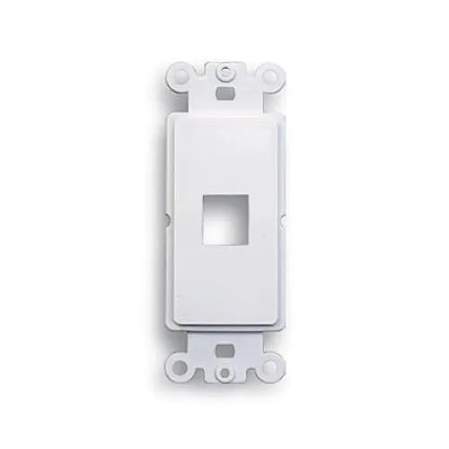 Comprehensive WP-DW1WHT Keystone Decorator Wall Plate Hole, White
