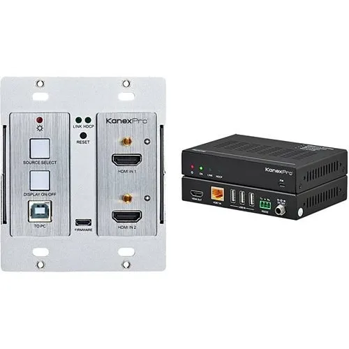 Kanex WP-HDBTKVM3 4K 60Hz Dual HDMI Wall Plate