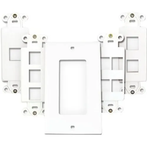 Primex 125-0950-WT Decorative Wall Plate, Single Gang, White