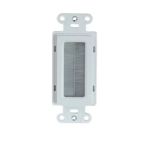 On-Q WP1014-WH Cable Access Strap for HDMI, Coaxial and CAT5e / CAT6 Access Wall Plate, White