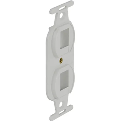 On-Q WP1062WH 2-Port Keystone Duplex Type-106/Despard Wall Strap, White