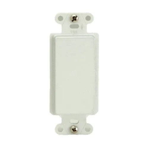 On-Q WP3410LA Blank Decorator Outlet Strap, Light Almond