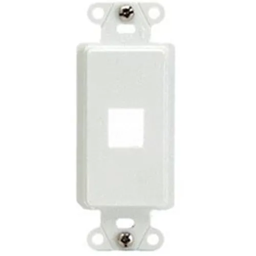 On-Q WP3411-WH-10 On-Q WP3411WH10 1-Port Decorator Outlet Strap, White, 10-Pack