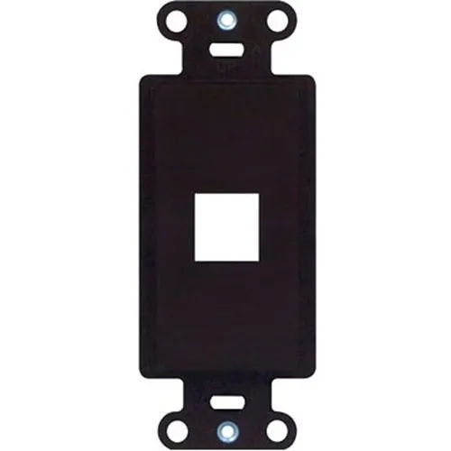 On-Q WP3411BR 1-Port Decorator Outlet Strap, Brown