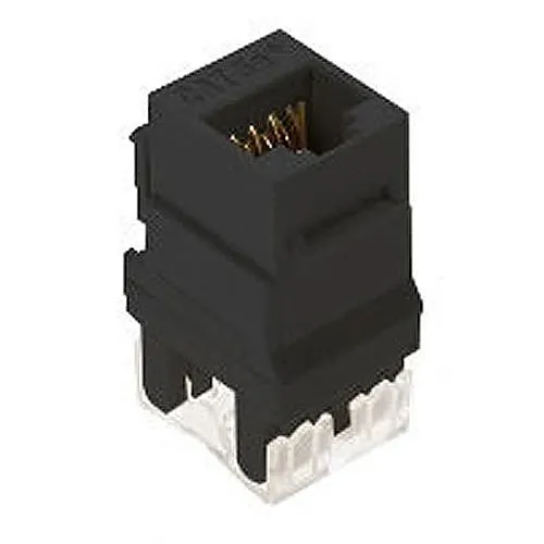 On-Q WP3450BK RJ45 CAT5e Keystone Connector, Black, M20