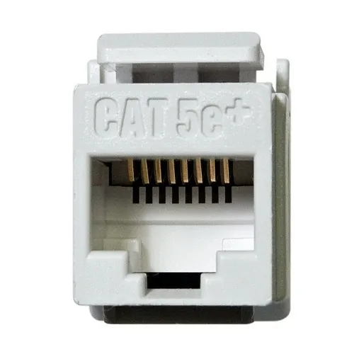 On-Q WP3450WH CAT5e RJ45 Keystone Connectorfor Wall Plates, White