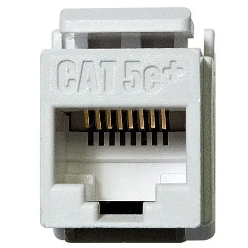 On-Q WP3450WH50 CAT5e RJ45 Keystone Connector, 50-Pack, White