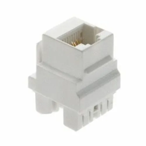 On-Q WP3458IV RJ45 CAT5e Keystone Insert, White, M20