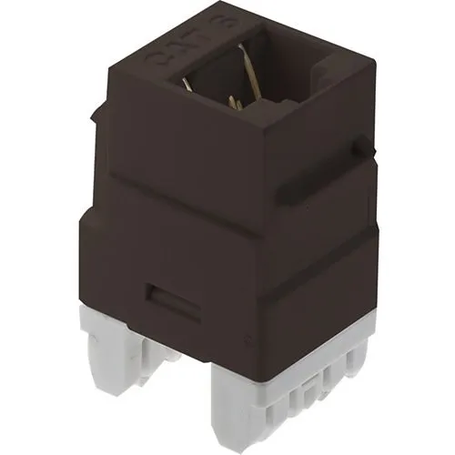 On-Q WP3460BR RJ45 CAT 6 Keystone Insert, Brown (M20)