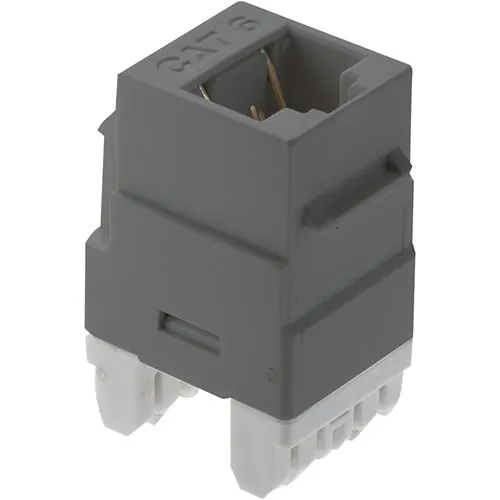 On-Q WP3460GY RJ45 CAT6 Keystone Insert, Gray (M20)