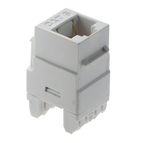 On-Q WP3460WH CAT6 RJ45 Keystone Connectorfor Wall Plates, White