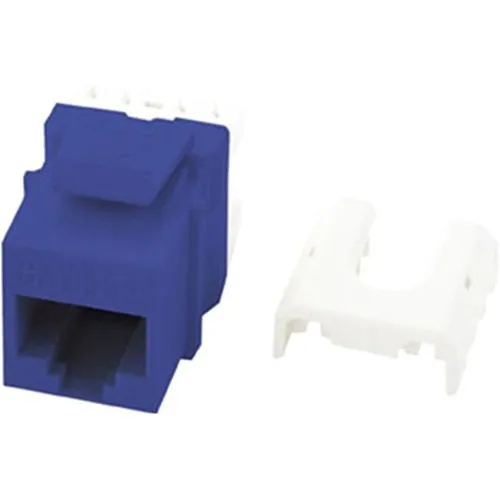 On-Q WP3475BE CAT5e Quick Connect RJ45 Keystone Insert, Blue