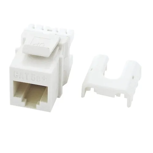 On-Q WP3475WH Quick Connect RJ45 CAT5e A/B Keystone Insert, White