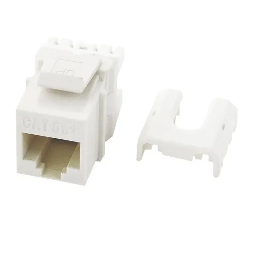 On-Q WP3475WHV5 CAT5e RJ45 Inserts, 5-Pack, White