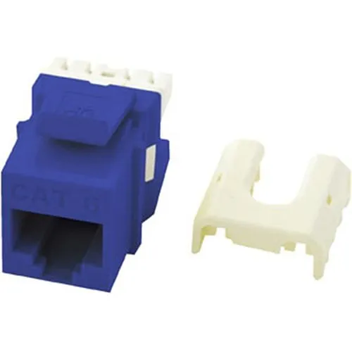 On-Q WP3476BE CAT6 Quick Connect RJ45 Keystone Insert, Blue