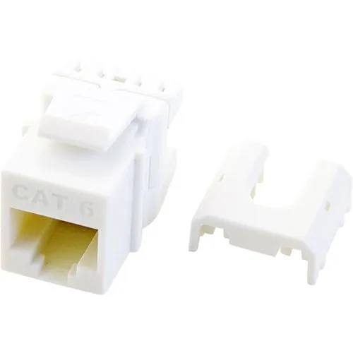 On-Q WP3476BR CAT6 Quick Connect RJ45 Keystone Insert, Brown