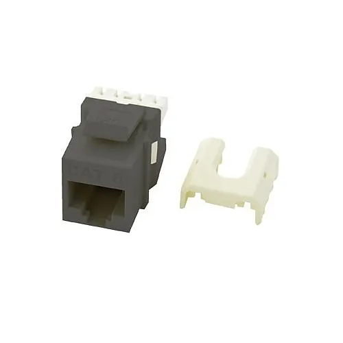 On-Q WP3476GY CAT6 Quick Connect RJ45 Keystone Insert, Gray