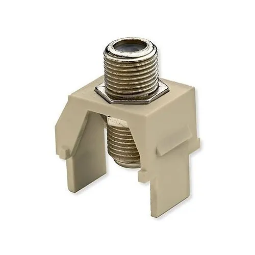 On-Q WP3479IV Non-Recessed Nickel F-Connector, 20m, Ivory