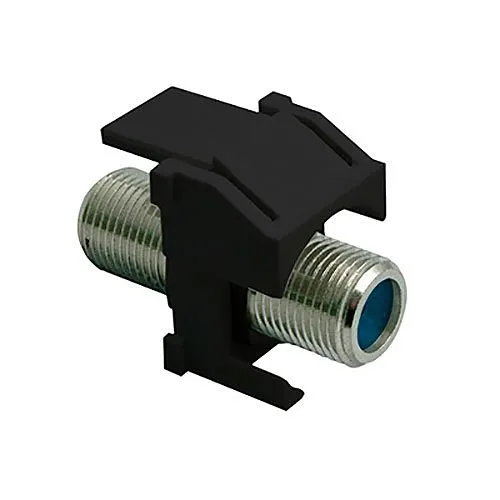 On-Q WP3481BK F-Connector Standard Keystone Insert, Black