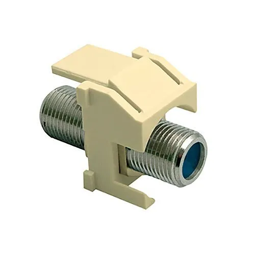 On-Q WP3481LA F-Connector Standard Keystone Insert, Light Almond