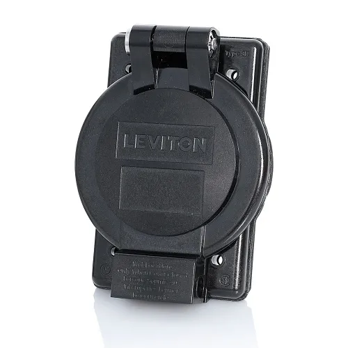 Leviton WP4-E, EB WR Cover, 50A, Indoor/Outdoor, Outlets