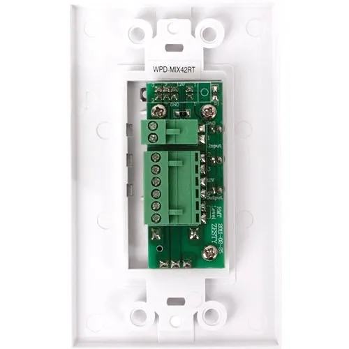 AtlasIED WPD-RISRL Wall Plate Input Select Switch with Volume Control, 10k Pot and Input Indicator, for use with AAPHD Amplifiers