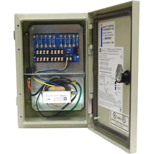 Altronix WPTV248UL CCTV Power Supply, Outdoor, 8 Fused Outputs, 24/28VAC at 3.5A, 115VAC, WP1 Enclosure