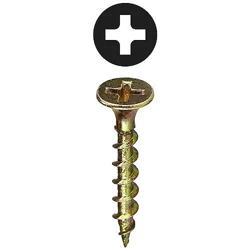 Dottie WR6114 #6 1-1/4" Phillips Bugle Head Coarse Thread Drywall Screw, 100-Pack