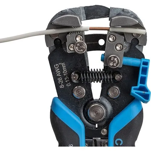 Jonard Tools WSC-826 Wire Stripper and Crimper, 8AWG-26AWG