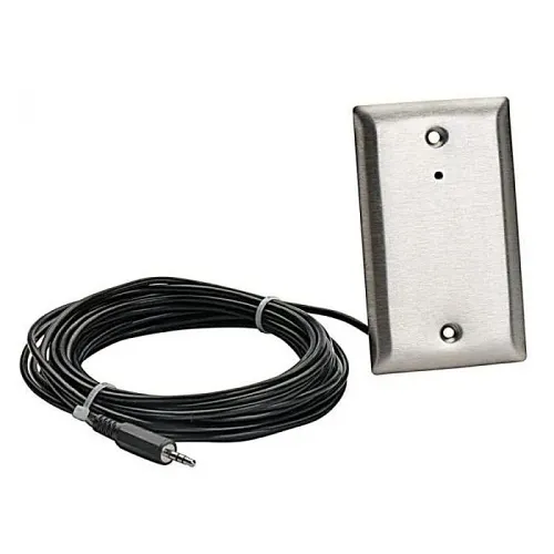 Louroe WSP-DML-HNW D-ML Series Wall-Mount Omni-Directional Microphone, Stainless Steel Faceplate